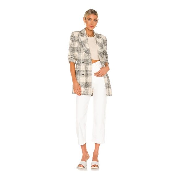 Levi's Denim - Levi's Premium Ribcage Straight Ankle Jeans 31 Cloud Over White Button Fly